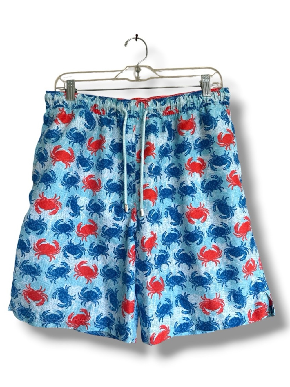 Peter Millar Seaside Collection Blue Crab
Print Swim Trunks Size Large